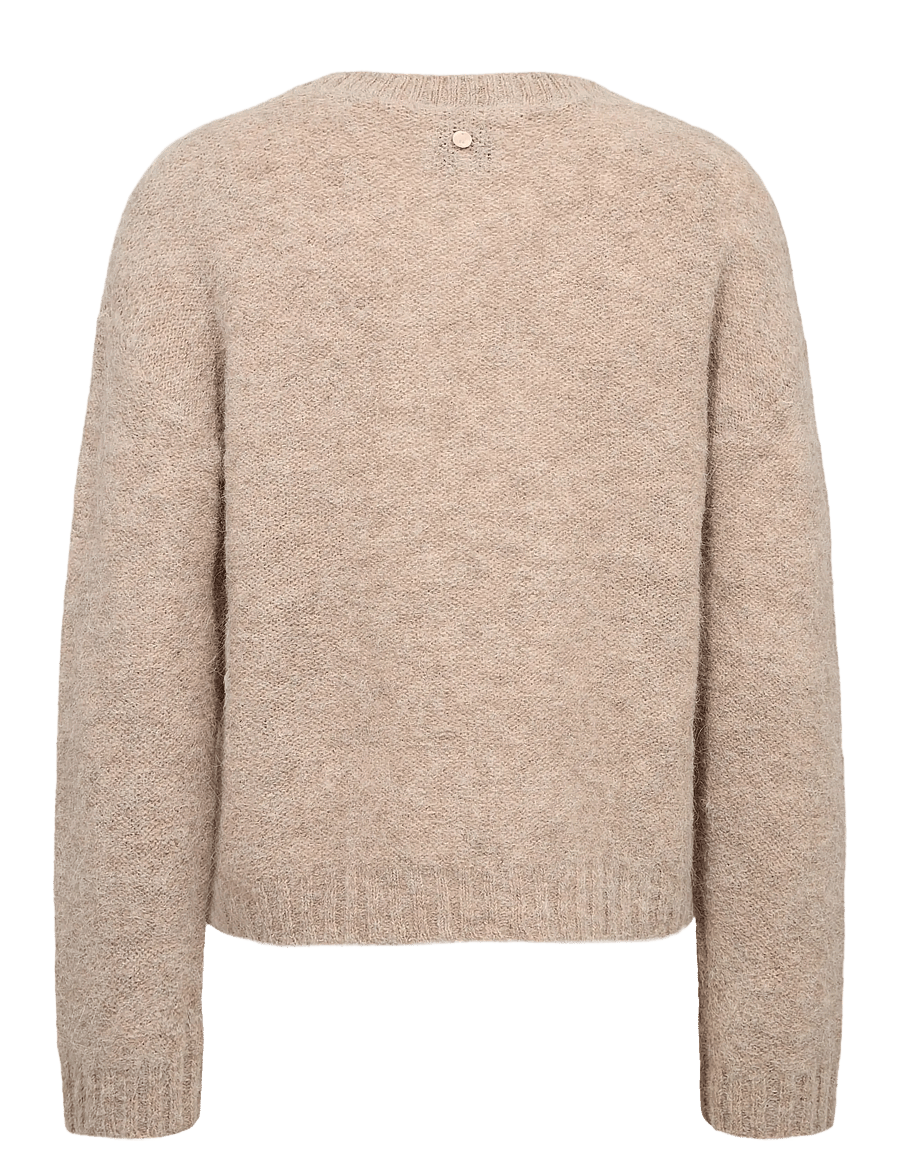 Nümph - NUSALIA PULLOVER - pullover - sesame melange - 2