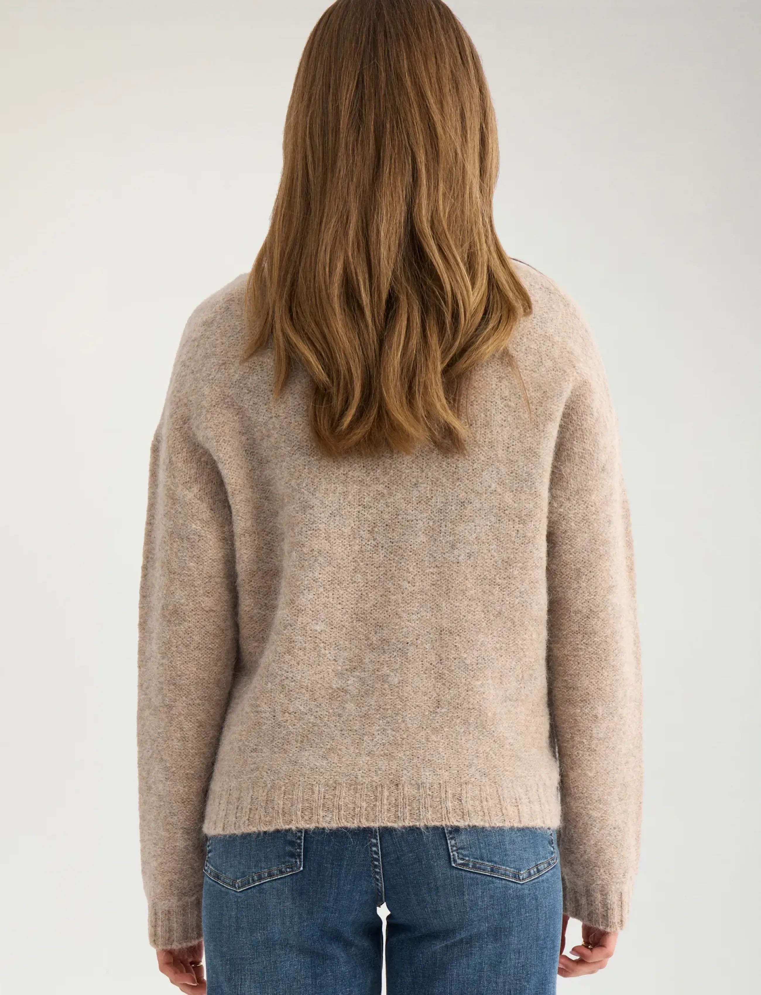 Nümph - NUSALIA PULLOVER - pullover - sesame melange - 4
