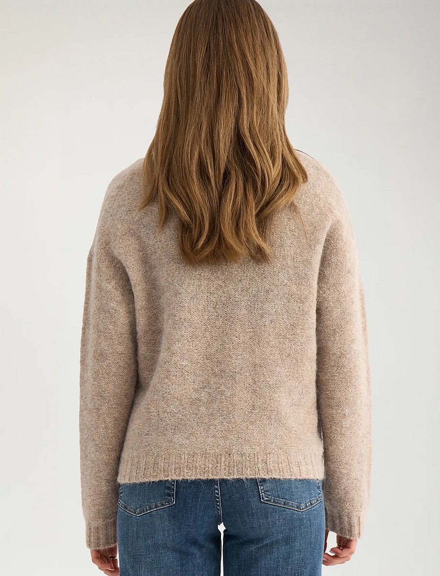 Nümph - NUSALIA PULLOVER - pullover - sesame melange - 4