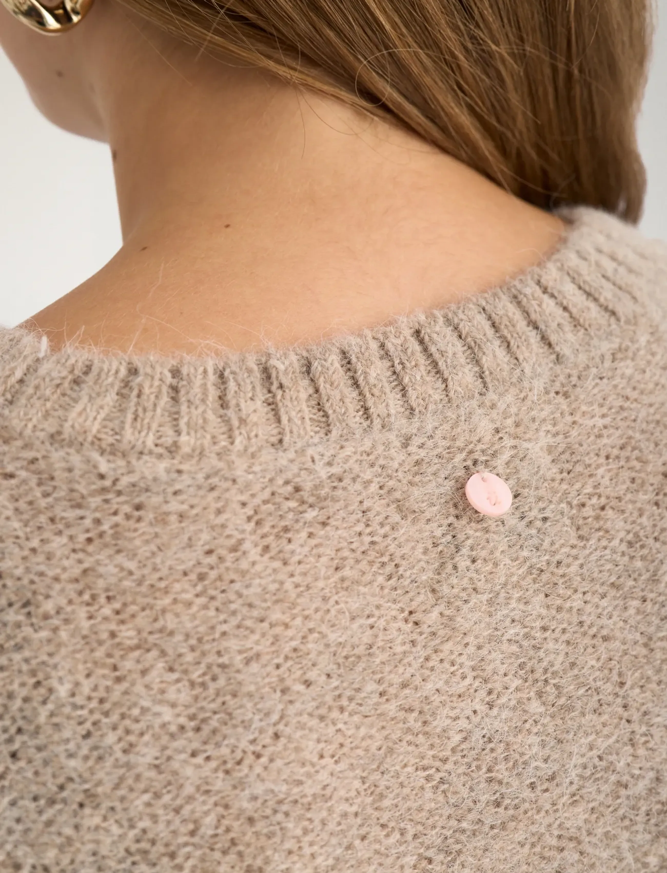 Nümph - NUSALIA PULLOVER - pullover - sesame melange - 5