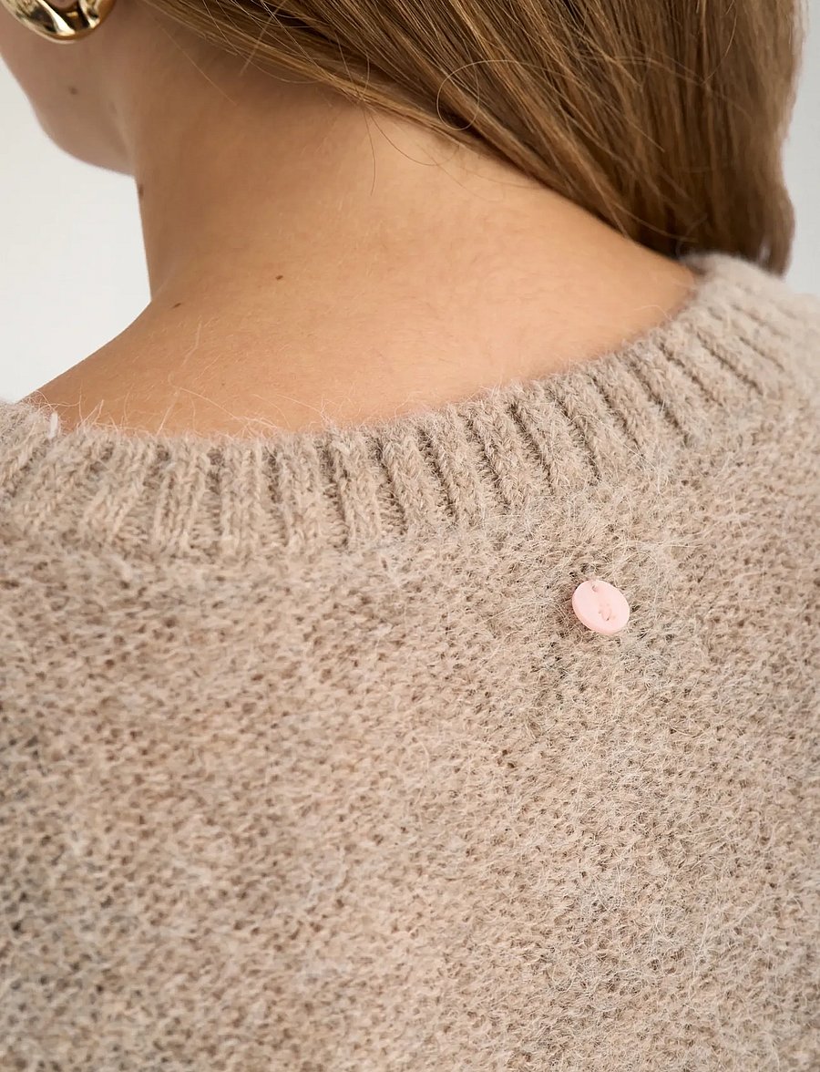 Nümph - NUSALIA PULLOVER - pullover - sesame melange - 5