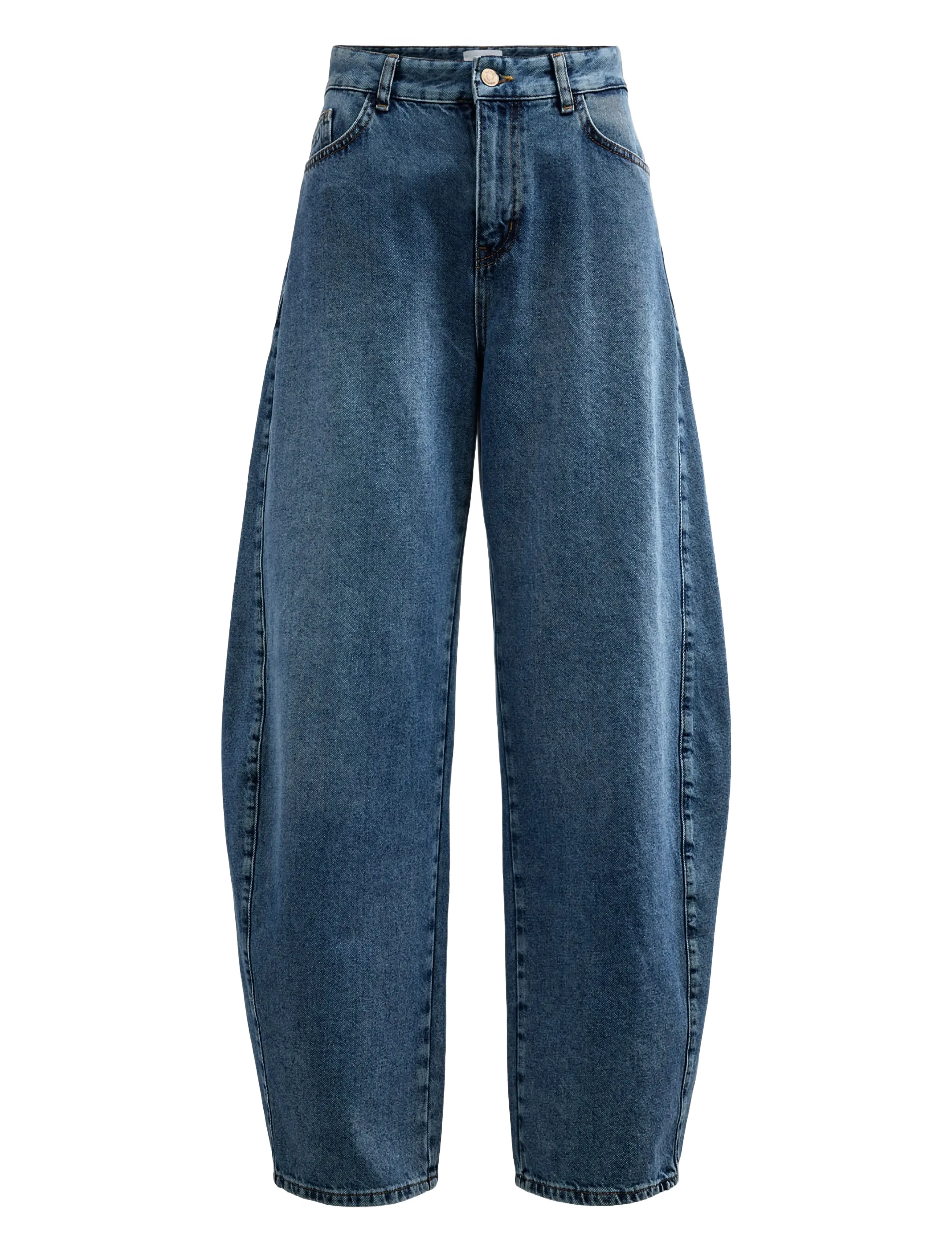 Nümph - NUAMSTERDAM HR BARREL JEANS P3013 - barrel-teksad - medium blue denim - 1