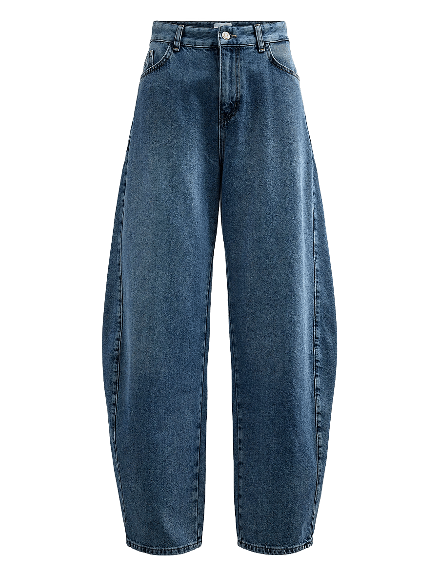 Nümph - NUAMSTERDAM HR BARREL JEANS P3013 - barrel-teksad - medium blue denim - 1