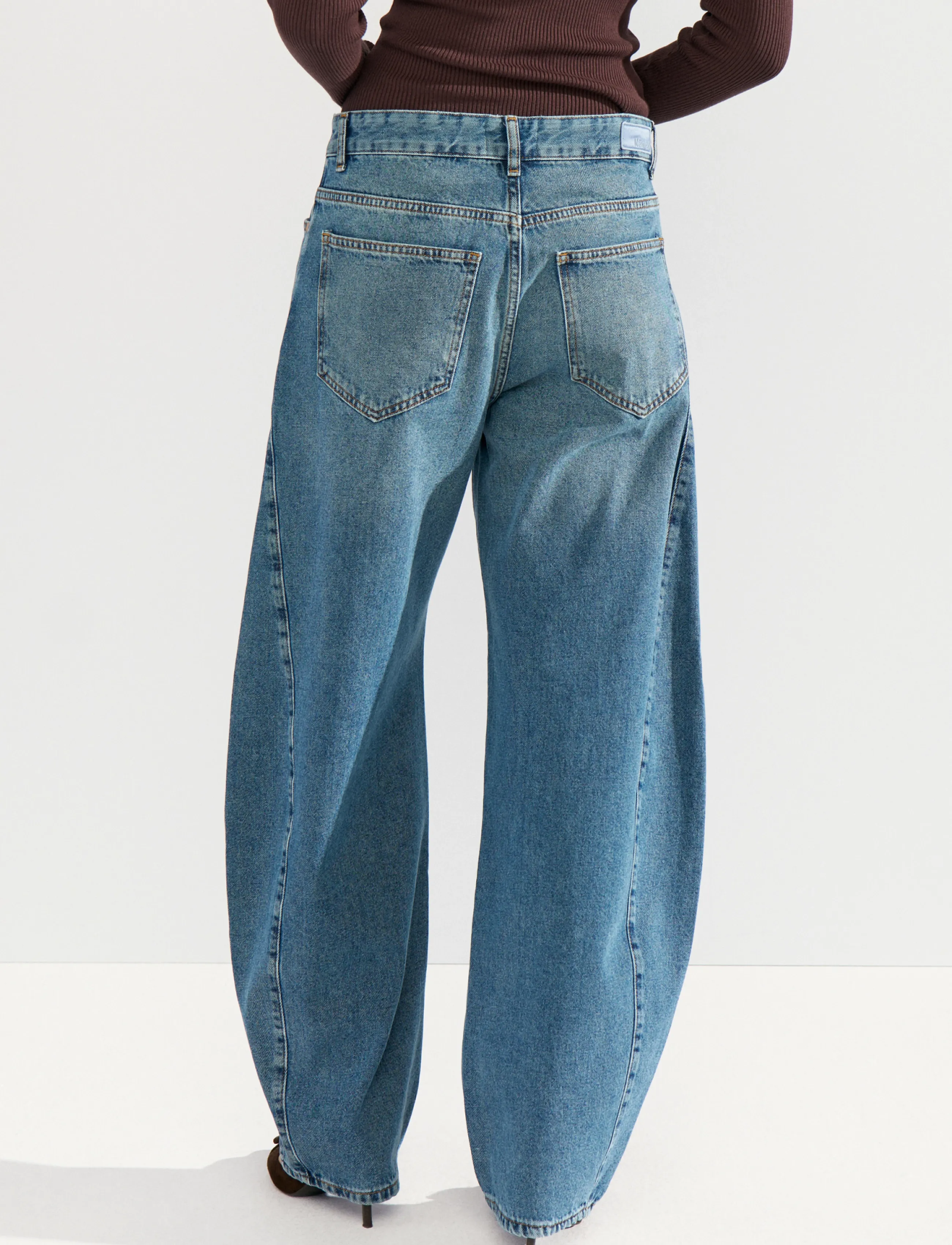 Nümph - NUAMSTERDAM HR BARREL JEANS P3013 - barrel-teksad - medium blue denim - 4