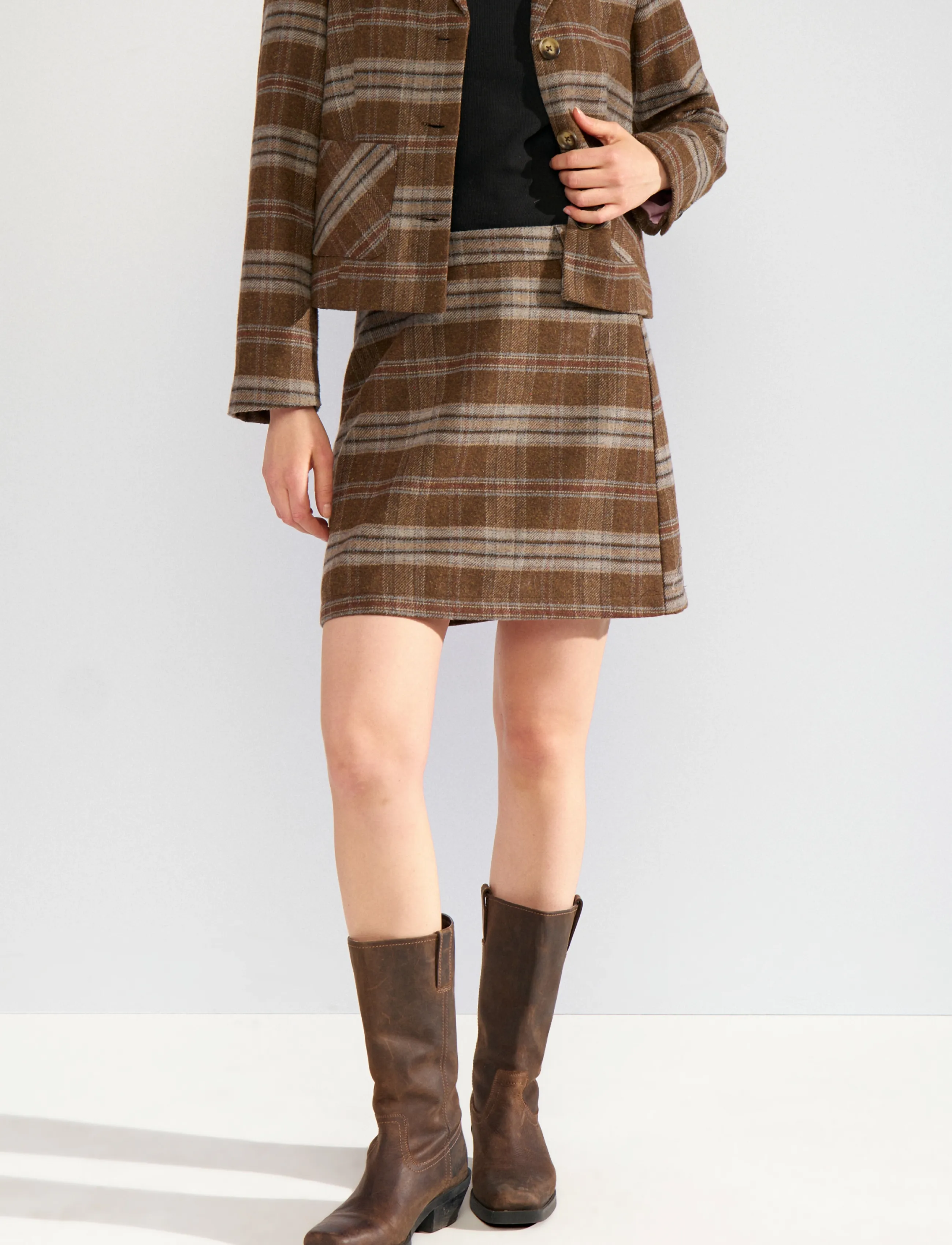 Nümph - NUEZMA SHORT SKIRT - miniseelikud - kelp - 3