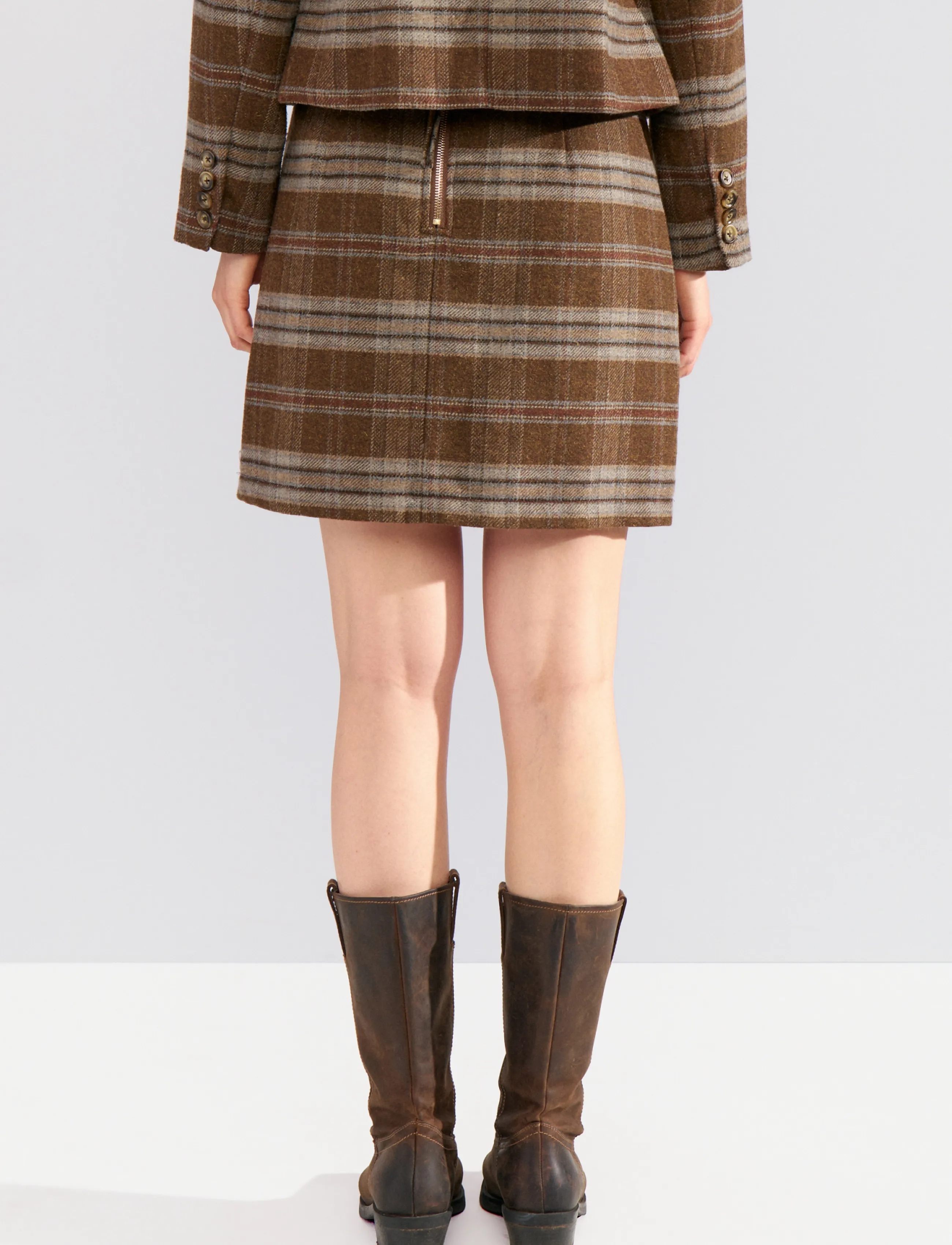 Nümph - NUEZMA SHORT SKIRT - miniseelikud - kelp - 4