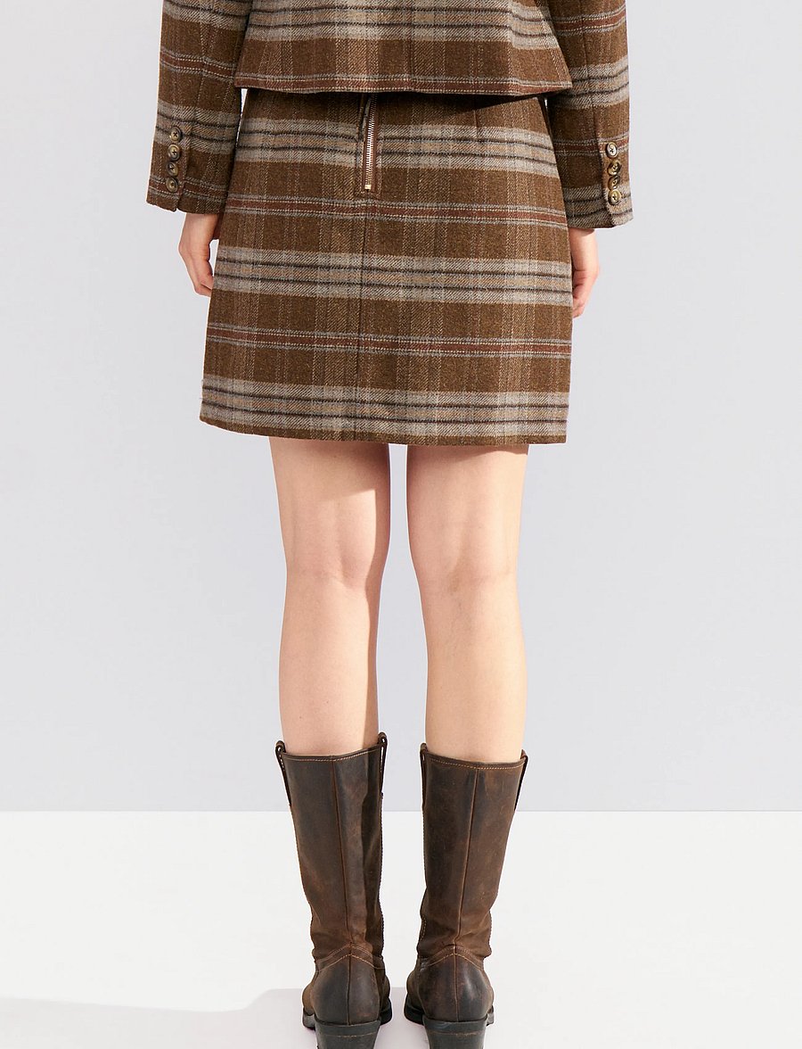 Nümph - NUEZMA SHORT SKIRT - miniseelikud - kelp - 4