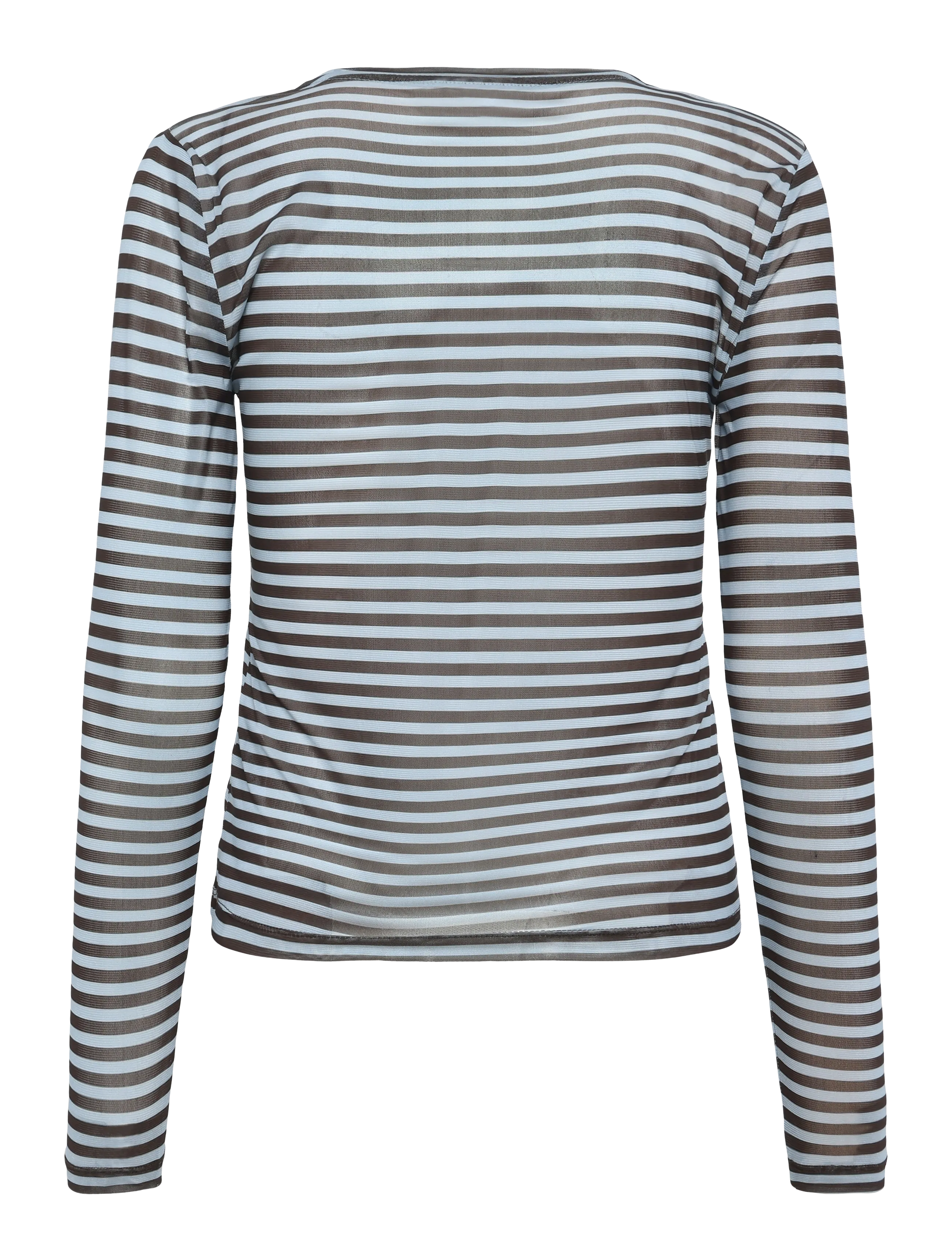 Nümph - NUSINE STRIPED MESH BLOUSE - langärmelige blusen - floaty blue - 2