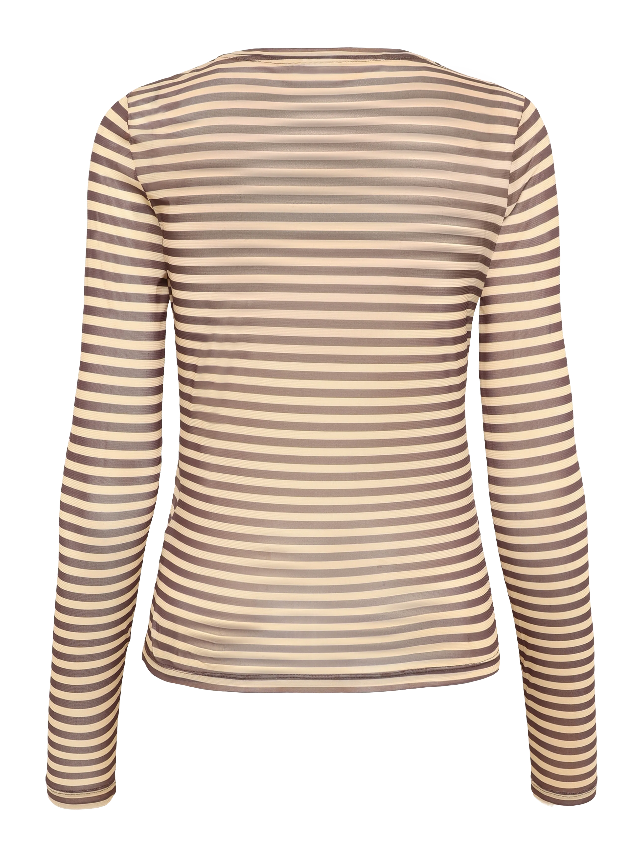 Nümph - NUSINE STRIPED MESH BLOUSE - sahara sun - 2