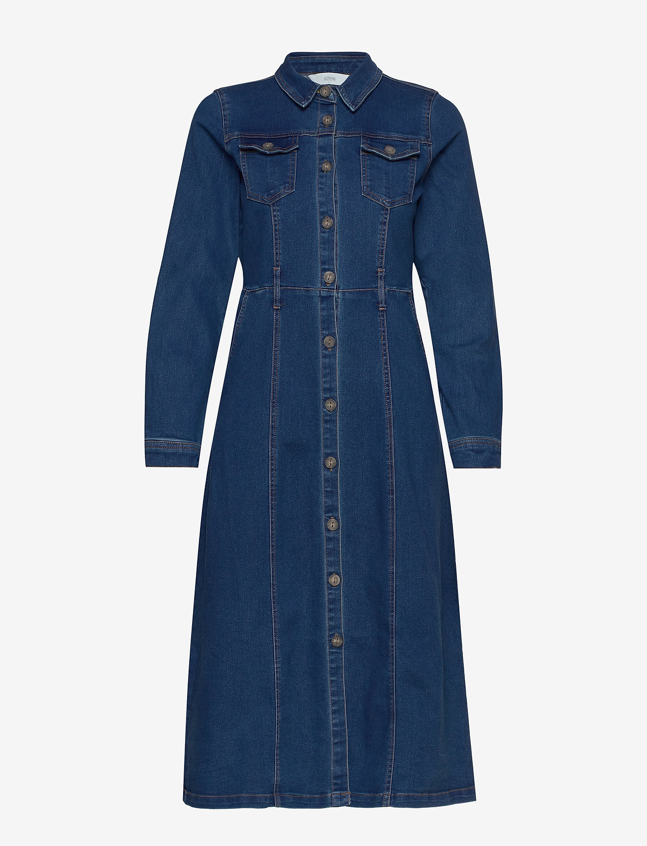 Nümph - NUAYLETH DRESS - m.b.denim - 2