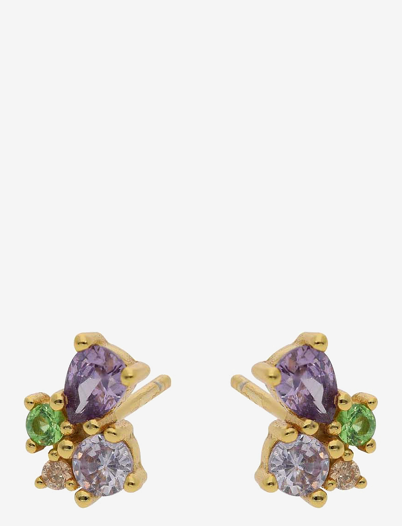 Nuni Copenhagen - Prague - stud earrings - purple multi - 0