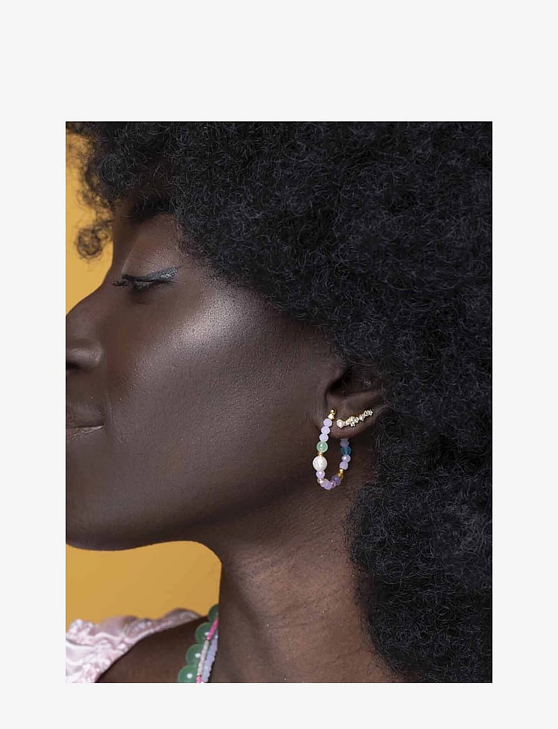 Nuni Copenhagen - Stella-Left - perleøreringe - pearl - 1