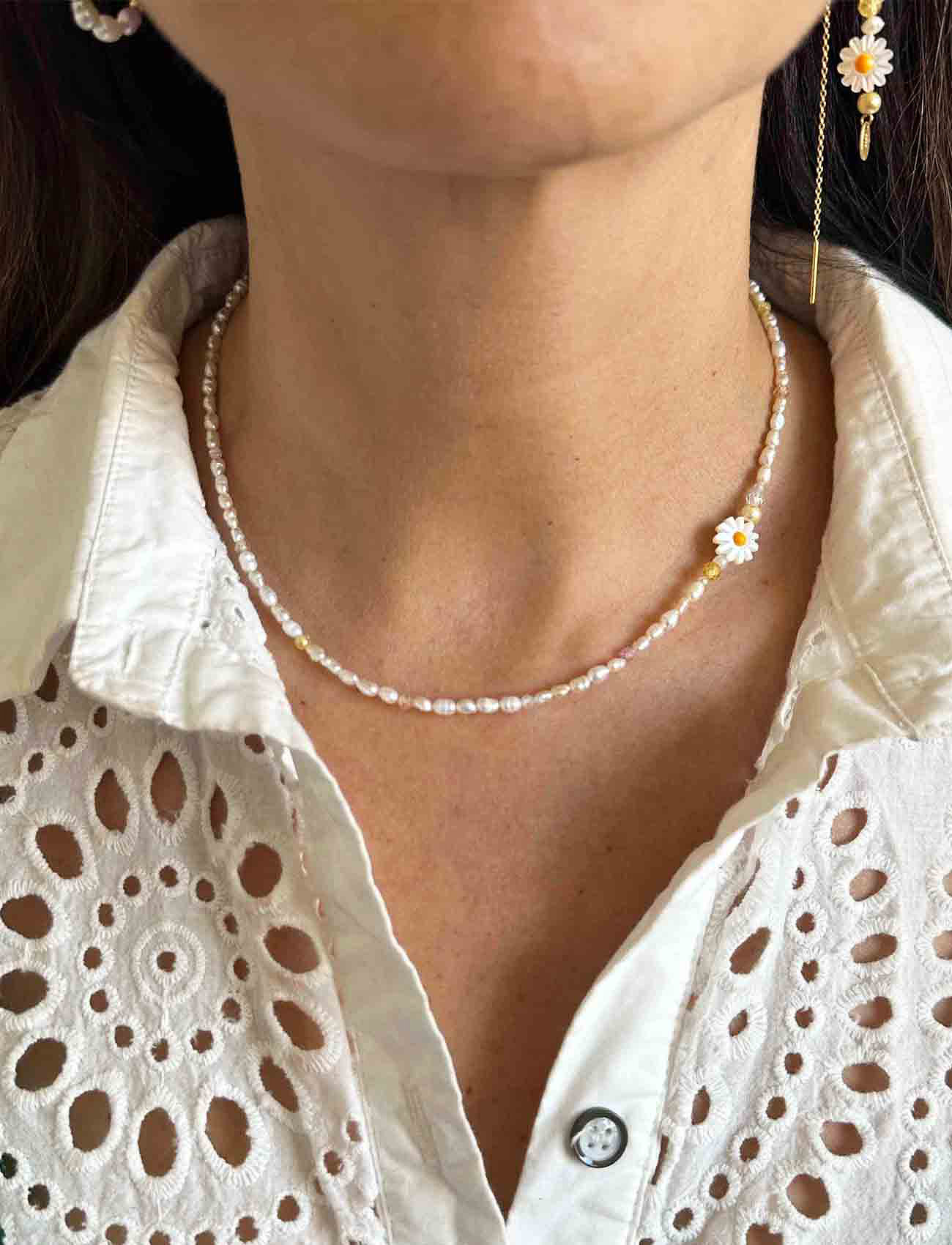 Nuni Copenhagen - Sharon Neclace - pearl necklaces - white - 0