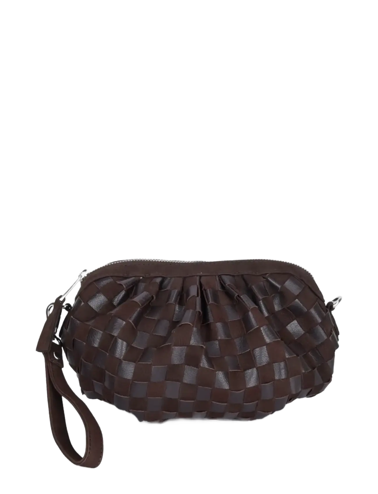 Nunoo Myra Braided Nubuck Chocolate - Tasker - CHOCOLATE / brown