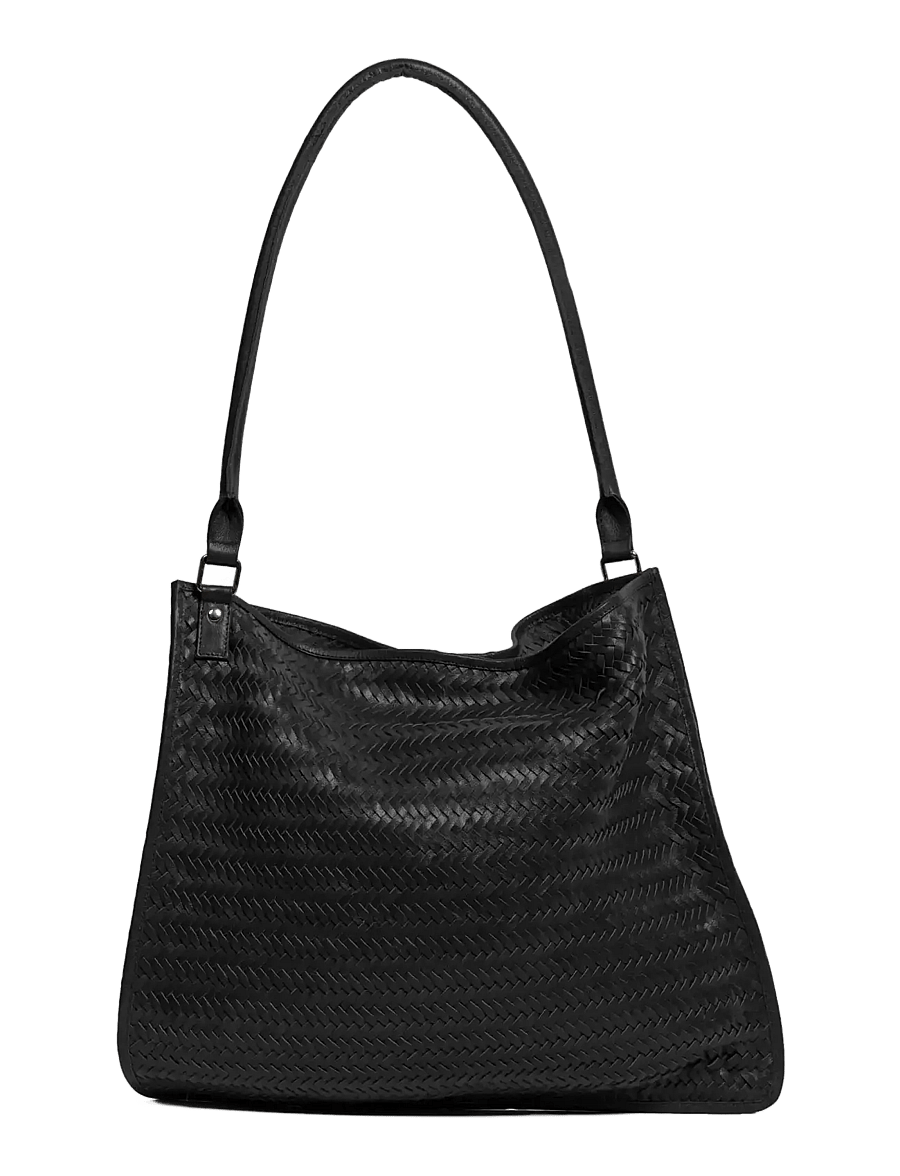 Nunoo - Nana Woven Black - skuldertasker - black - 2
