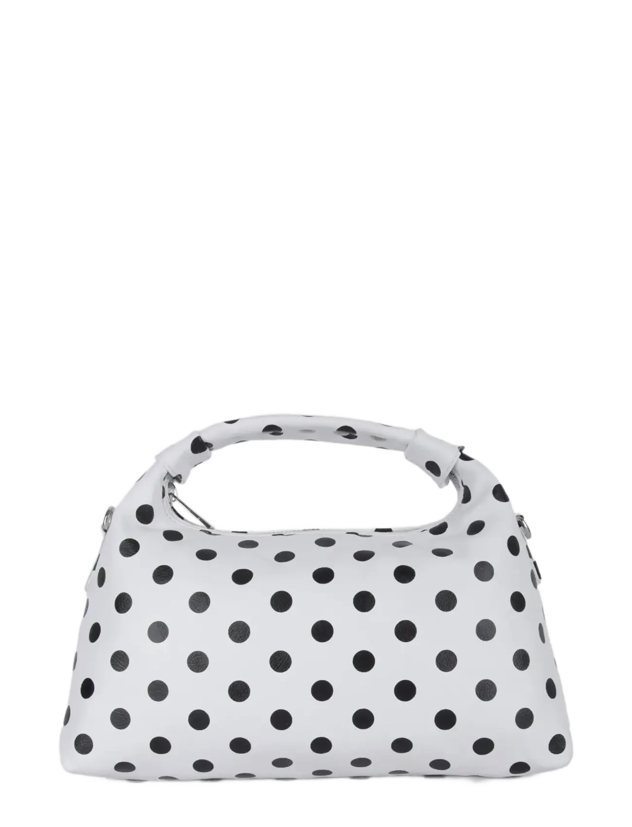 Nunoo Dandy Buckle Polka White/Black, One Size, Bags, Weiß - Top Handle Frauen