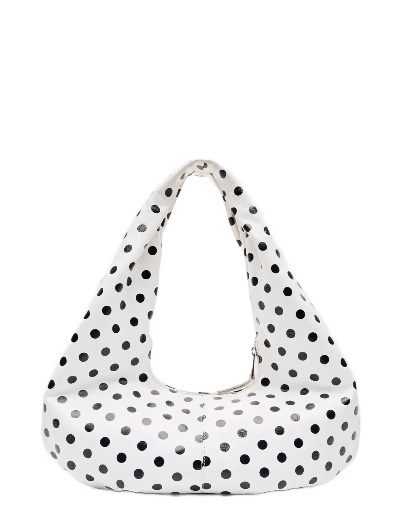 Nunoo - Small Alma Draped Polka White/Black - vardagsstil - white/black - 2