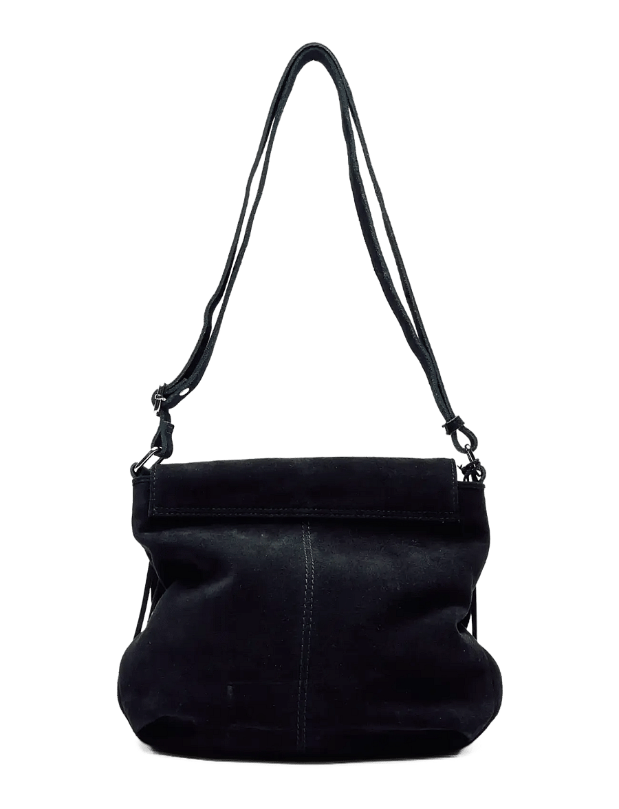 Nunoo - Layla Sweetheart Suede Black - crossbody bags - black - 2
