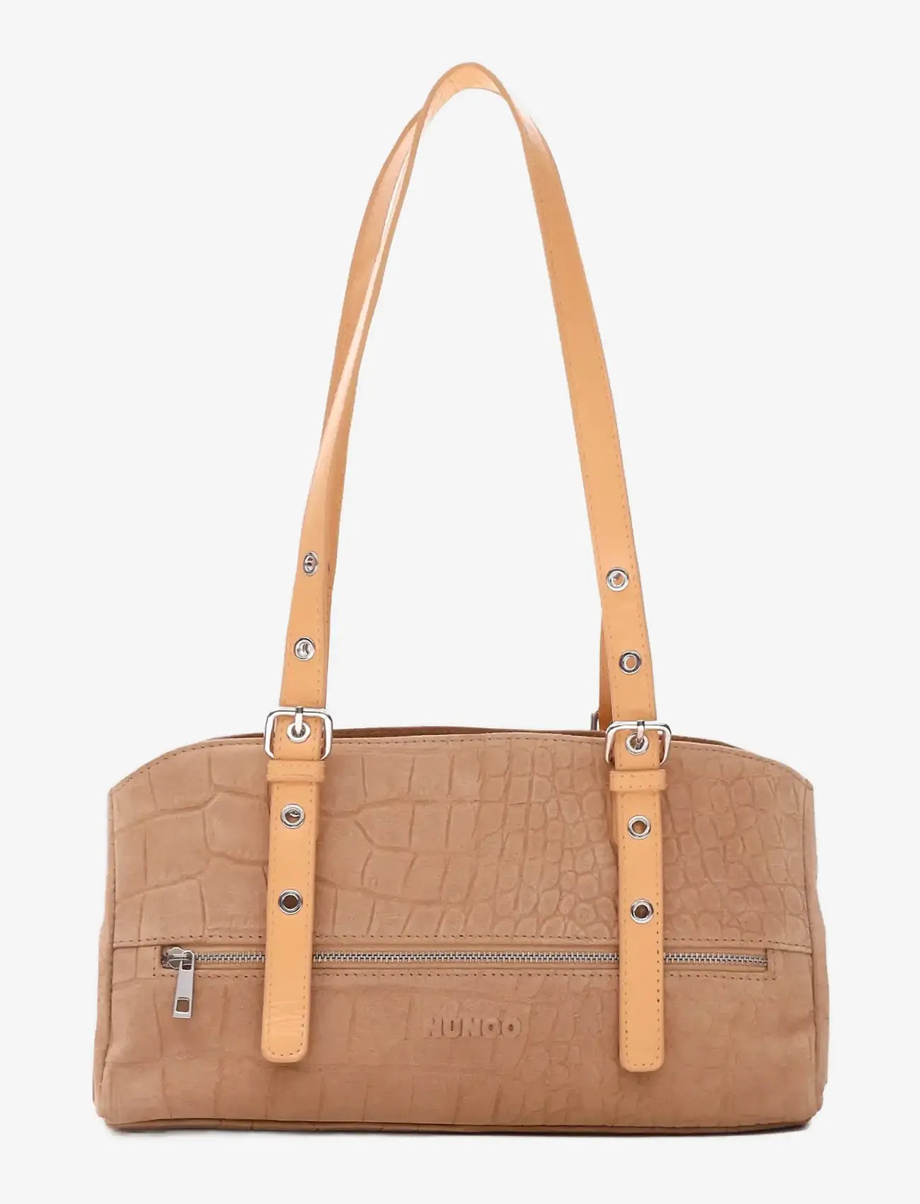Nunoo - Hazel Scale Suede Cream - handväskor - cream - 0