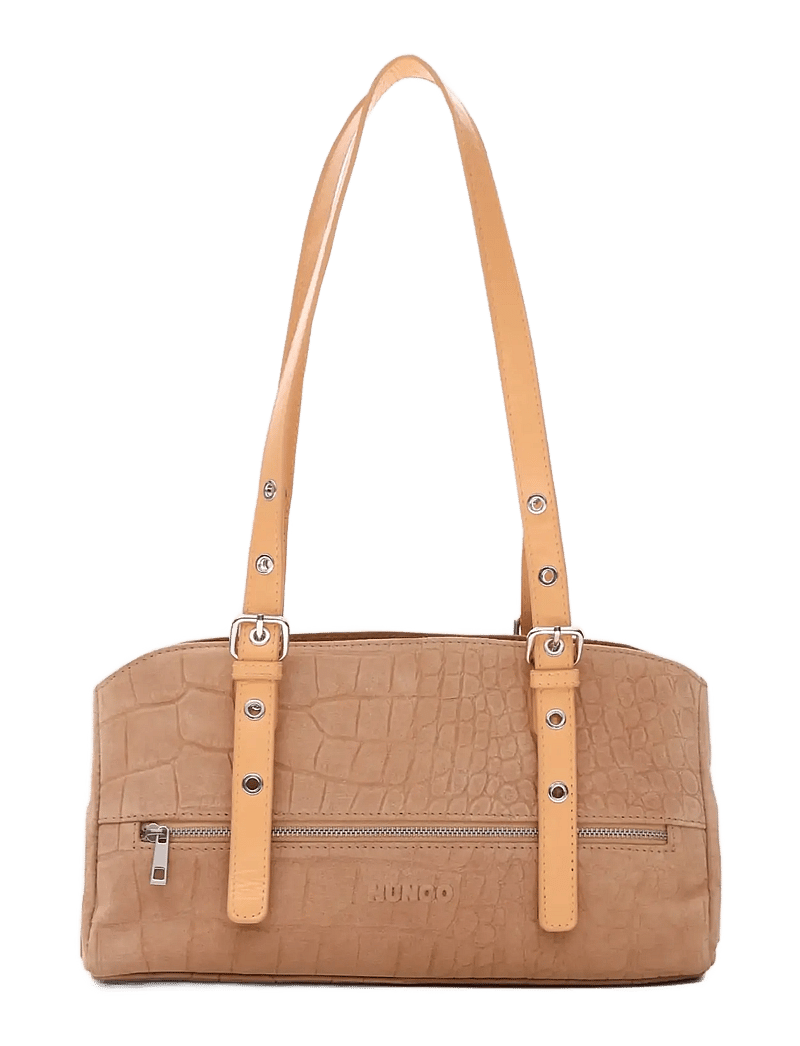 Nunoo - Hazel Scale Suede Cream - handväskor - cream - 0