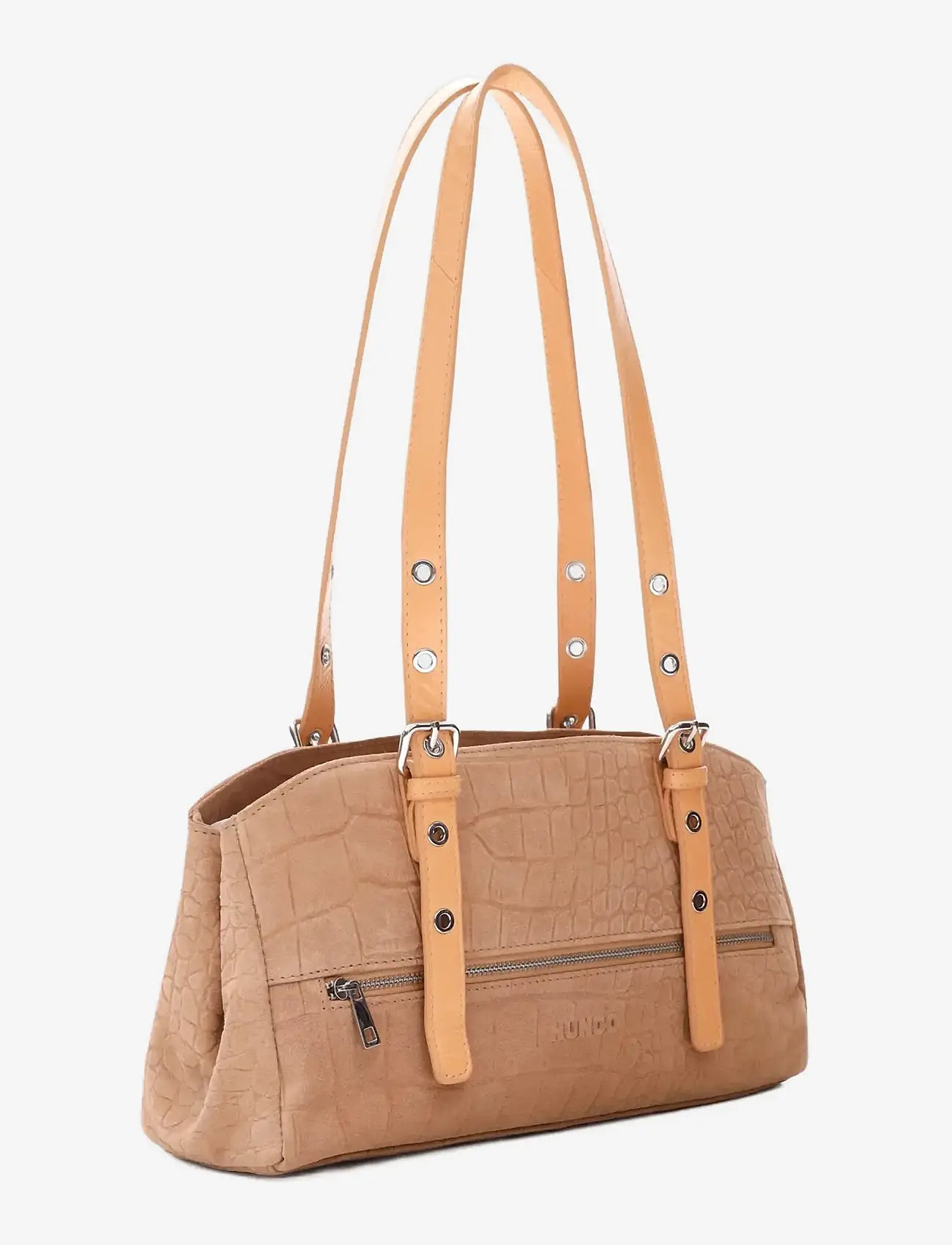 Nunoo - Hazel Scale Suede Cream - handväskor - cream - 1