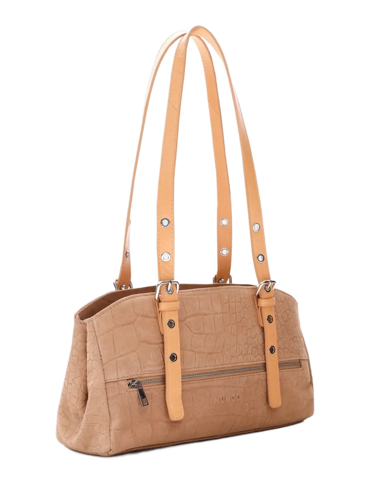 Nunoo - Hazel Scale Suede Cream - handväskor - cream - 1
