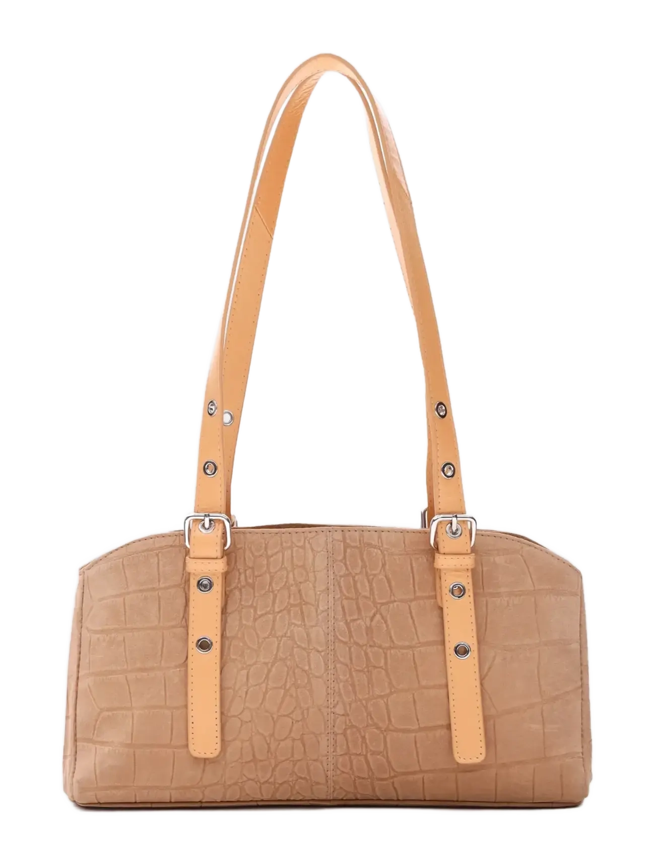 Nunoo - Hazel Scale Suede Cream - handväskor - cream - 2