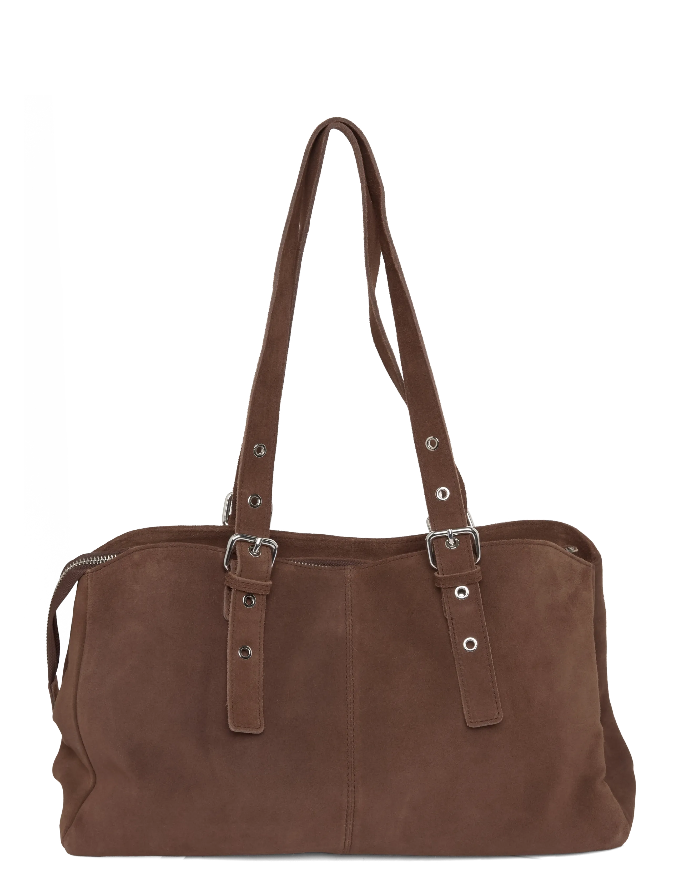 Nunoo Big Hazel Suede Cacao - Käekotid - CACAO / brown