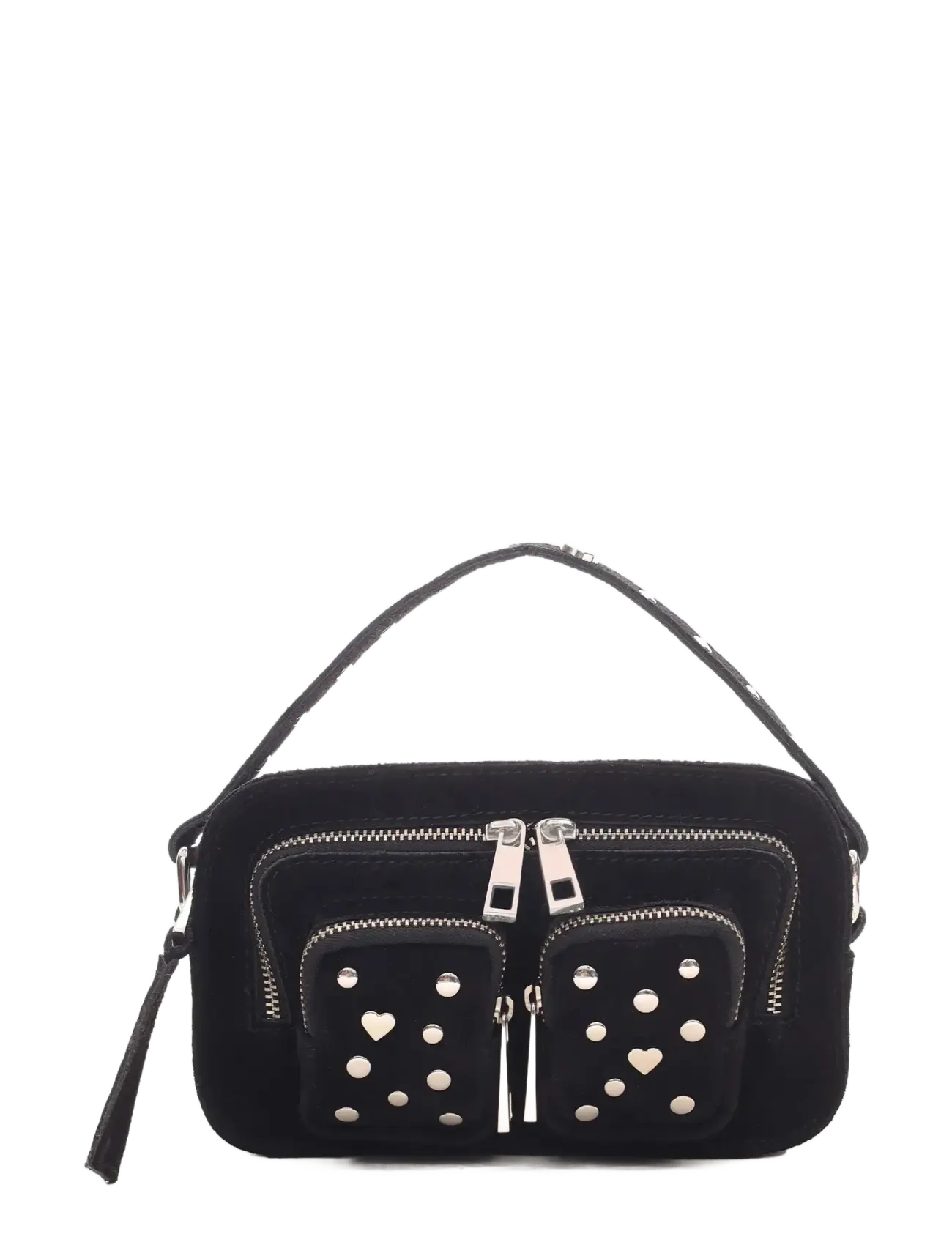 Nunoo Helena Sweetheart Suede Black, One Size, Black, Tasker > Tasker Med Tophåndtag, Dame