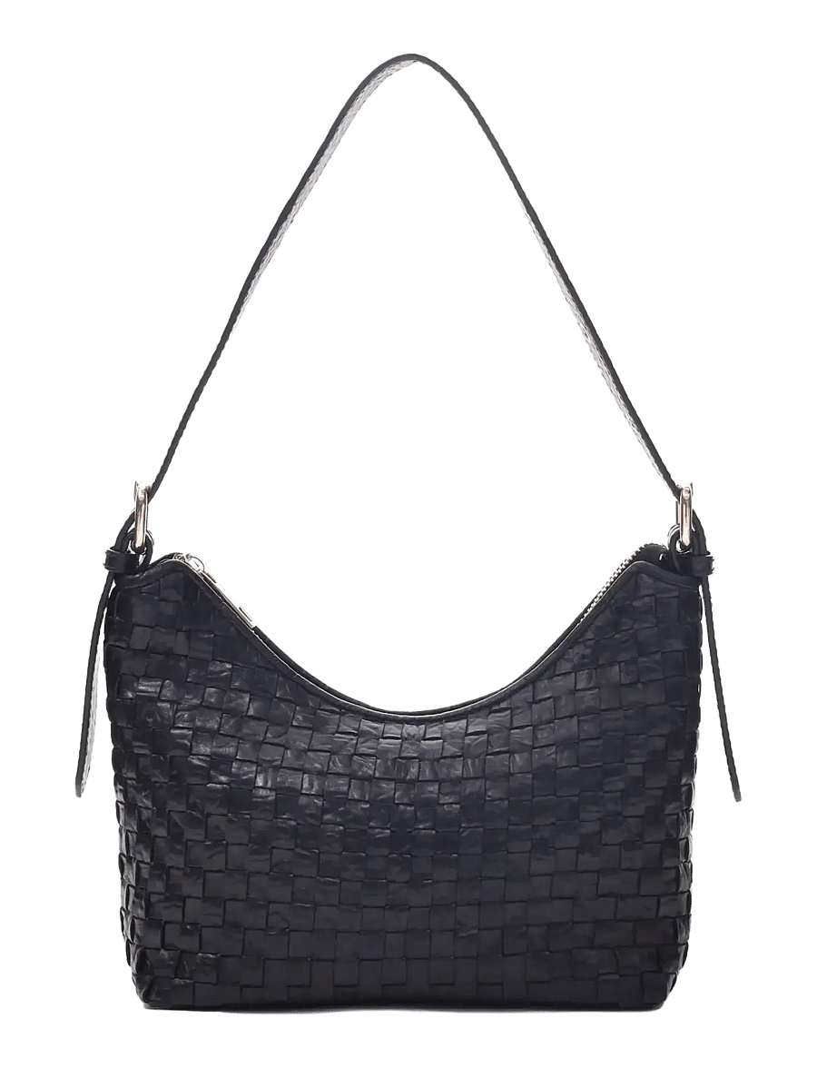 Nunoo - Ava Braided New Zealand Black w. Gold - umhängetaschen - black - 0