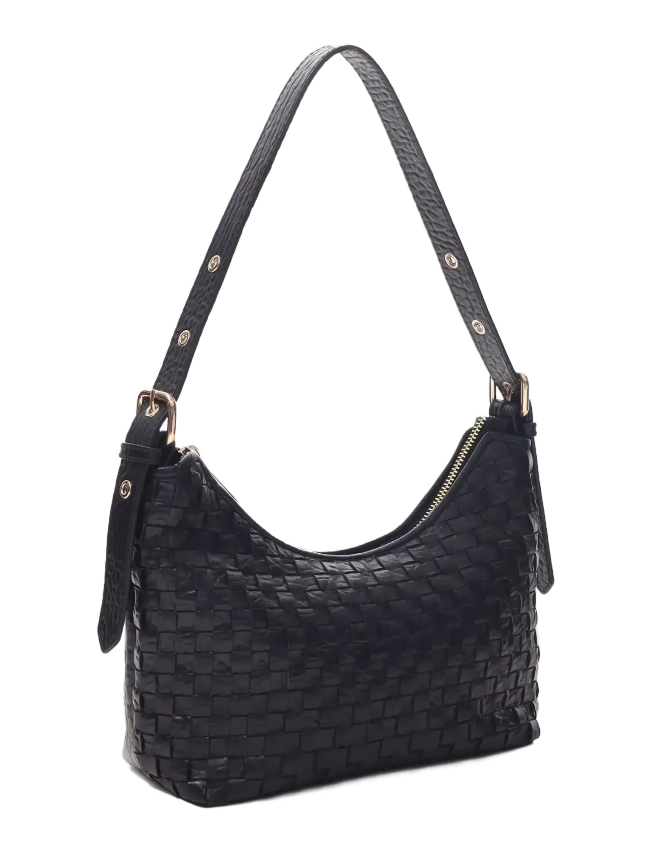 Nunoo - Ava Braided New Zealand Black w. Gold - umhängetaschen - black - 1