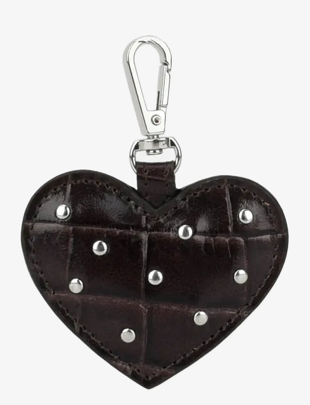 Nunoo - Heart Bag Charm Texas Chocolate - chocolate - 0