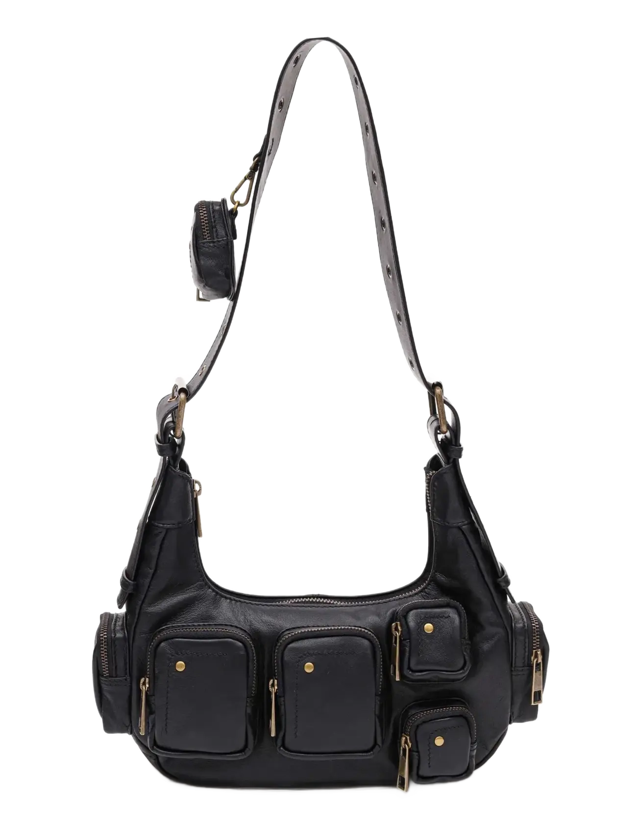 NUNOO Sally Klein Pocket Sheep Schwarz W. Gold Schwarz - One Size - Damen