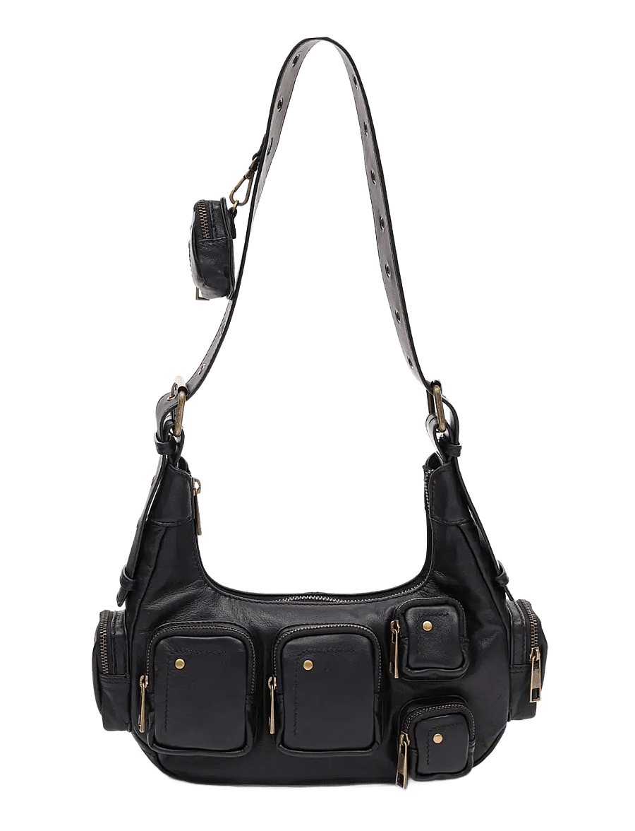Nunoo - Sally Small Pocket Sheep Black w. gold - alltags-style - black - 1