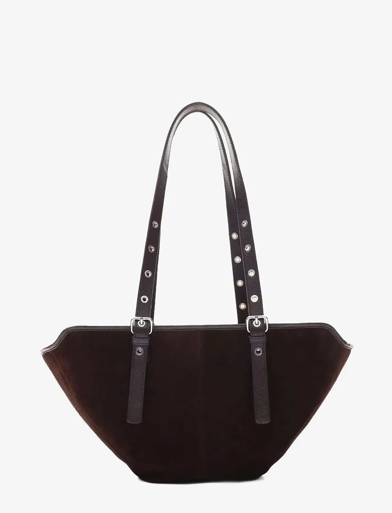 Nunoo - Small Nora Suede Chocolate - totes - chocolate - 0