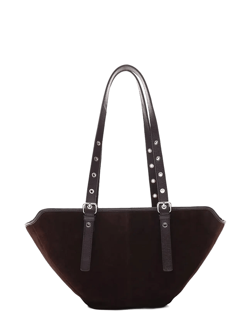 Nunoo - Small Nora Suede Chocolate - totes - chocolate - 0