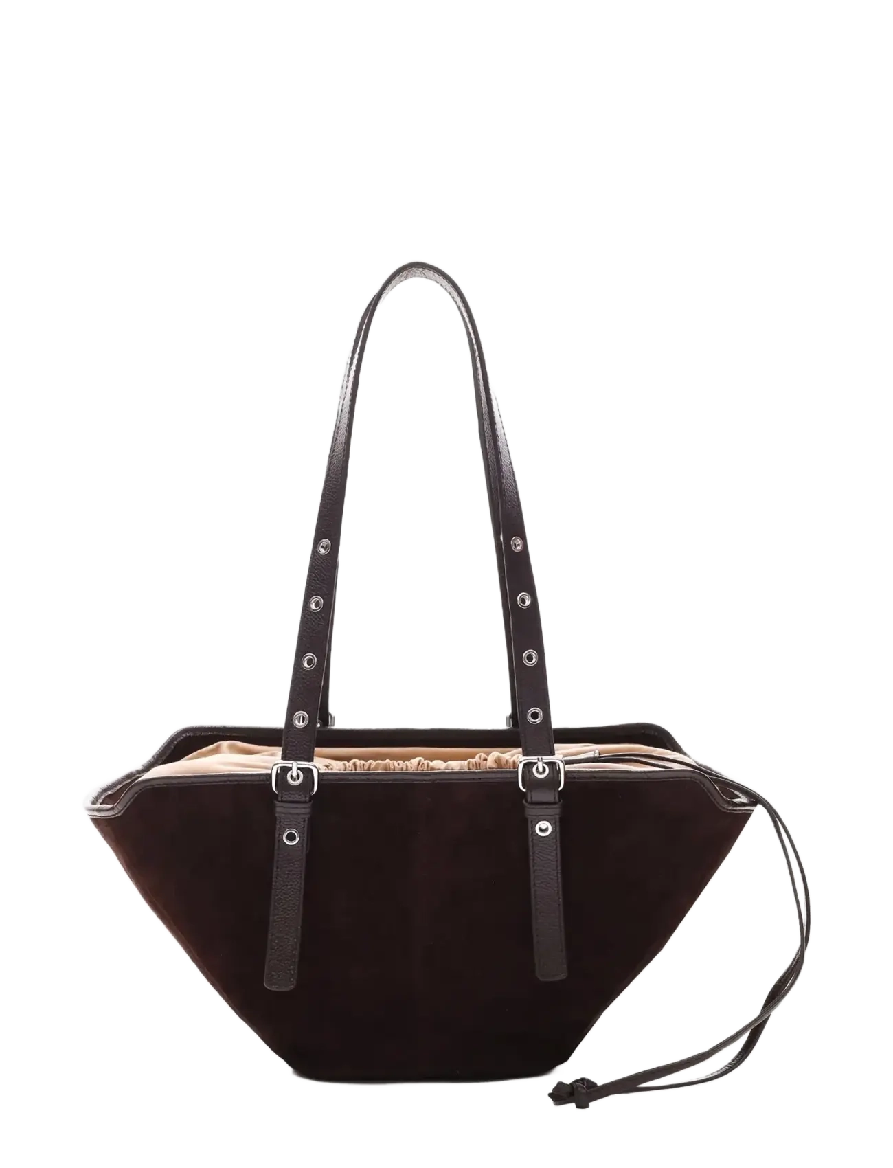 Small Nora Suede Chocolate 3