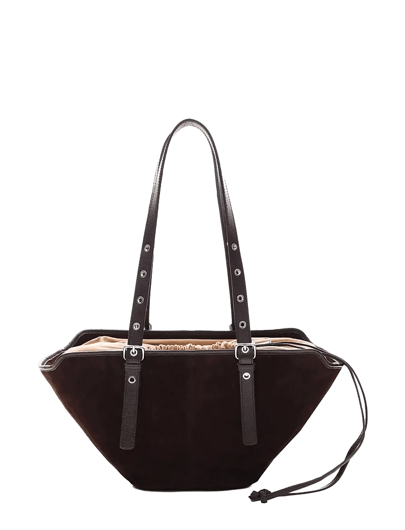 Nunoo - Small Nora Suede Chocolate - totes - chocolate - 2