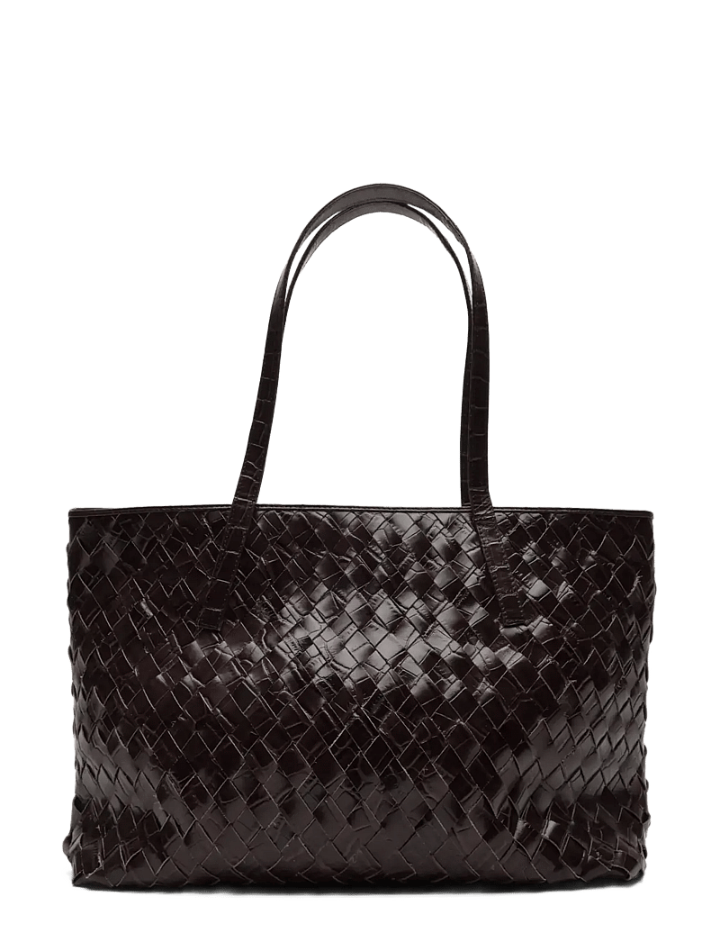 Nunoo - Shopper Braided Texas Chocolate - shoppers - chocolate - 0