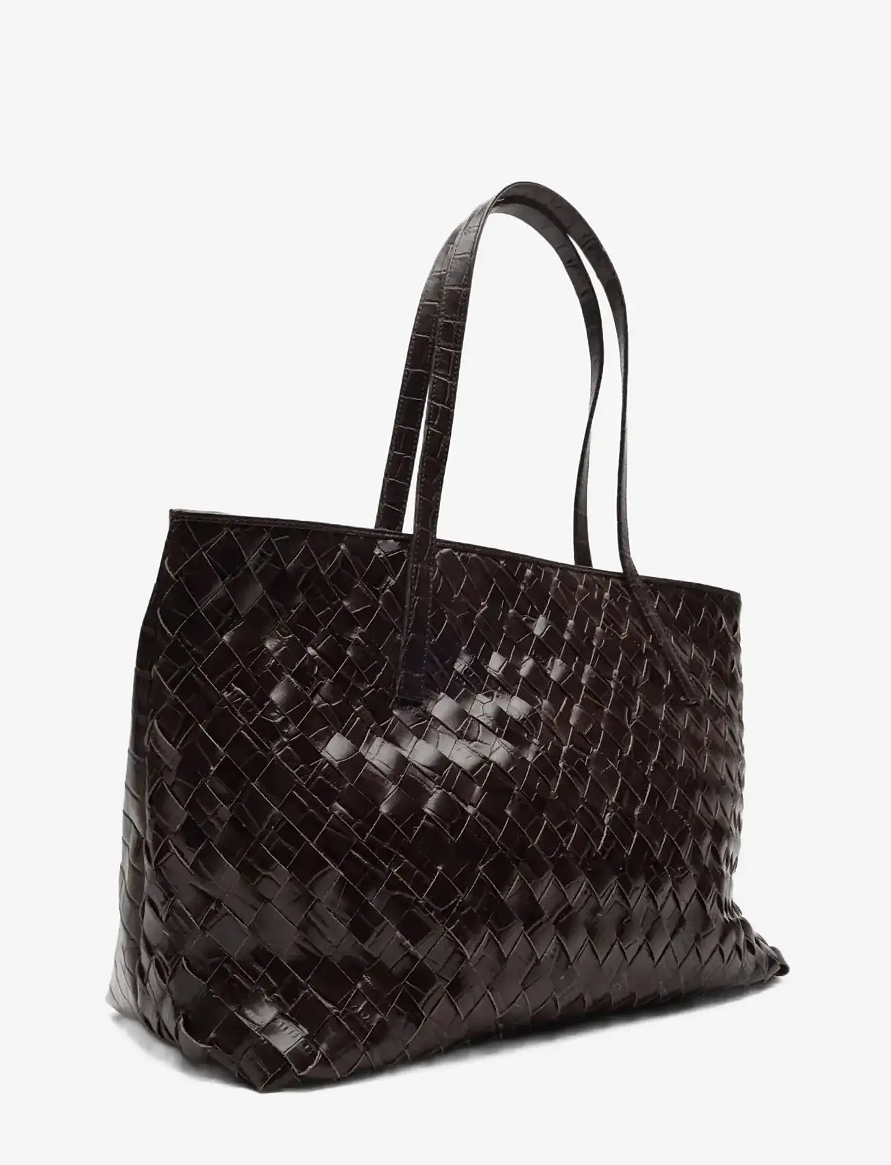 Nunoo - Shopper Braided Texas Chocolate - shoppers - chocolate - 1