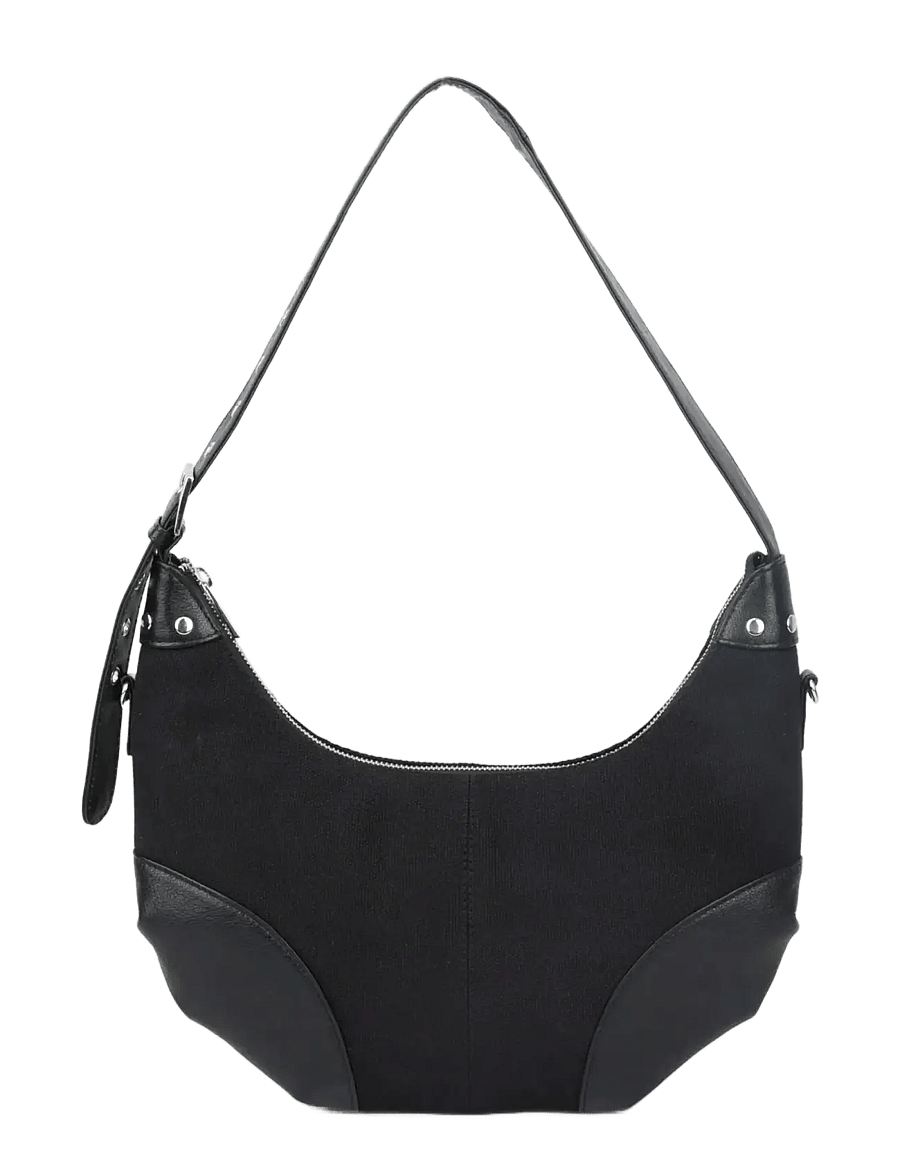 Nunoo - Dagmar Canvas Black - axelremsväskor - black - 0
