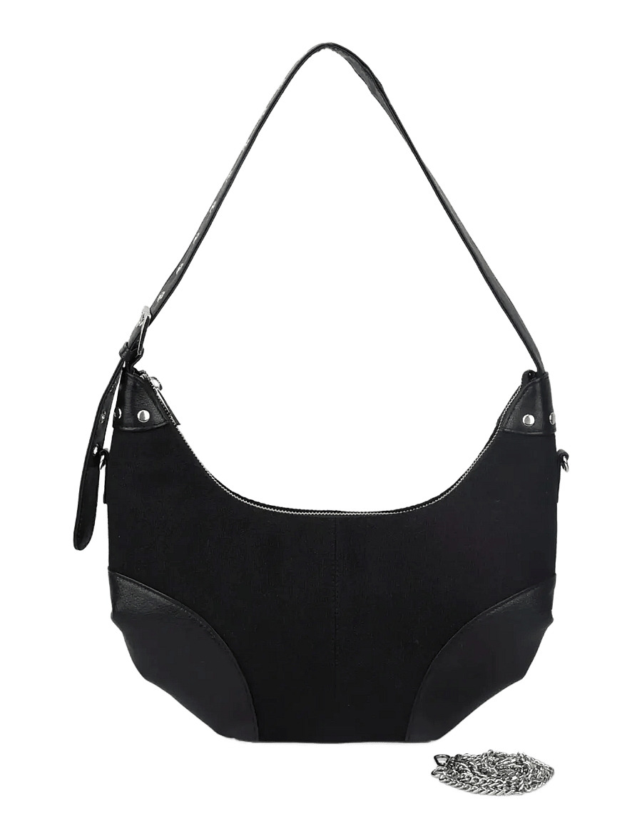 Nunoo - Dagmar Canvas Black - axelremsväskor - black - 2