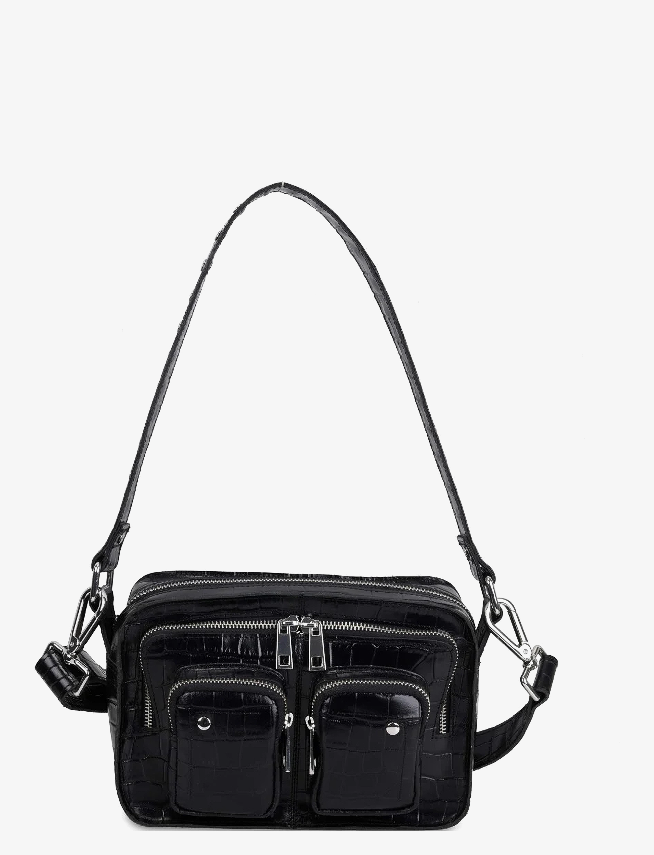 Nunoo Ellie Texas w. Antique Silver - Skuldertasker - BLACK / black