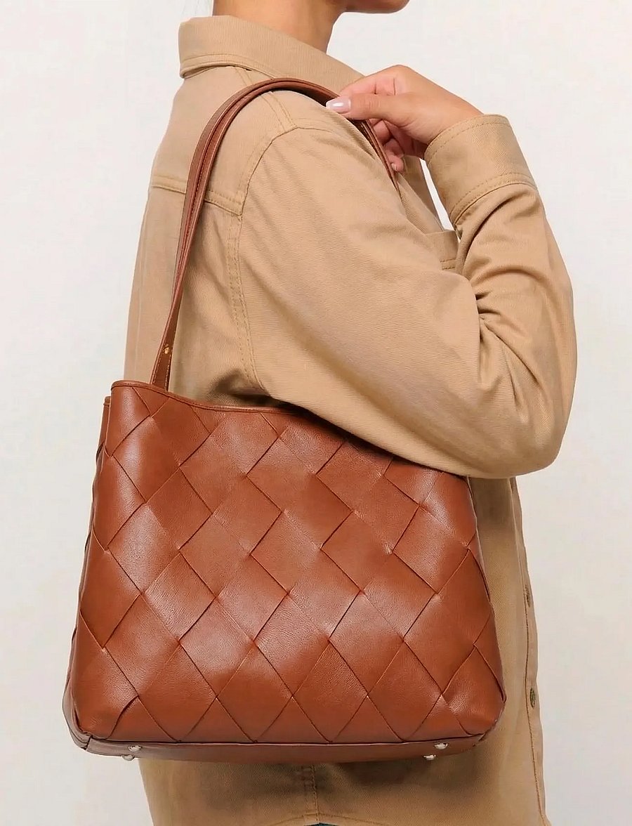 Nunoo - Chiara Braided Florence Brown w. Gold - alltags-style - brown - 0