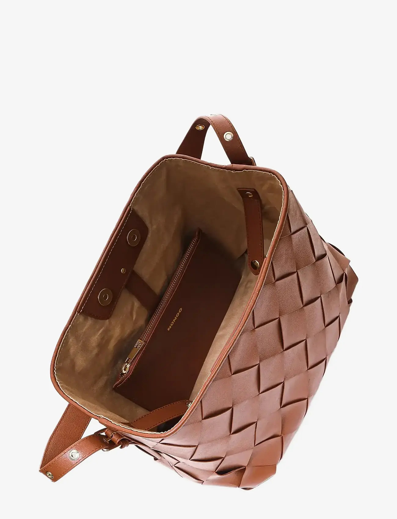 Nunoo - Chiara Braided Florence Brown w. Gold - hverdags stil - brown - 3