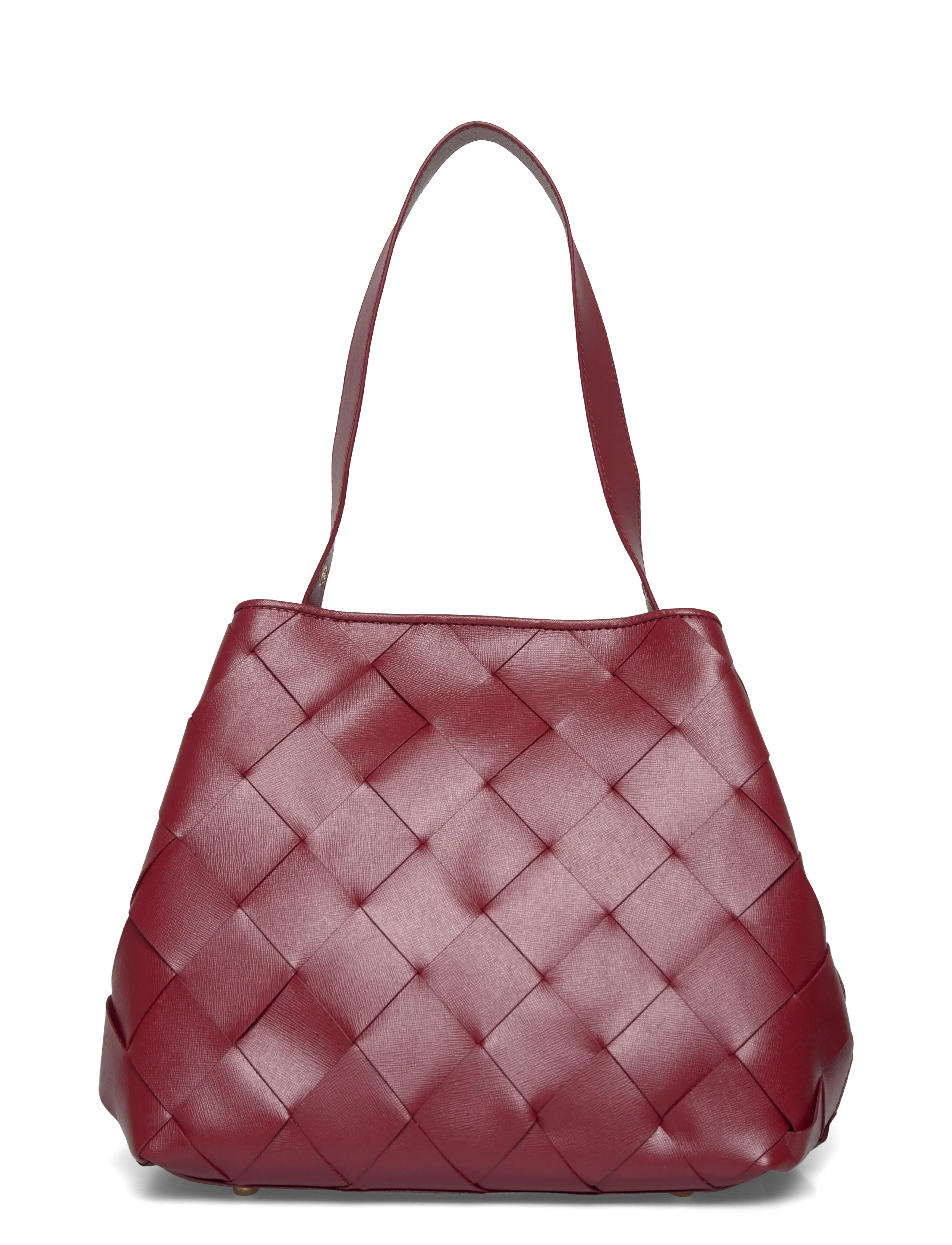 Nunoo Chiara Braided Florence Maroon W. Gold, One Size, Burgundy, Tasker > Tasker Med Tophåndtag, Dame