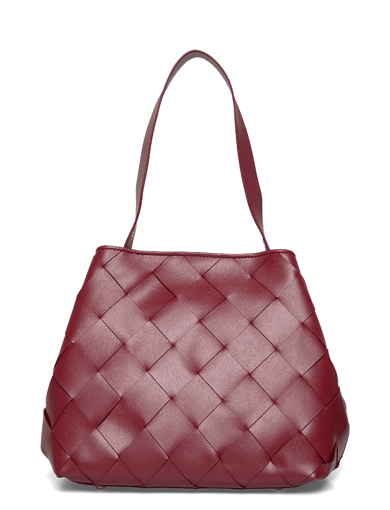 Nunoo - Chiara Braided Florence Maroon w. Gold - handtaschen - maroon - 0