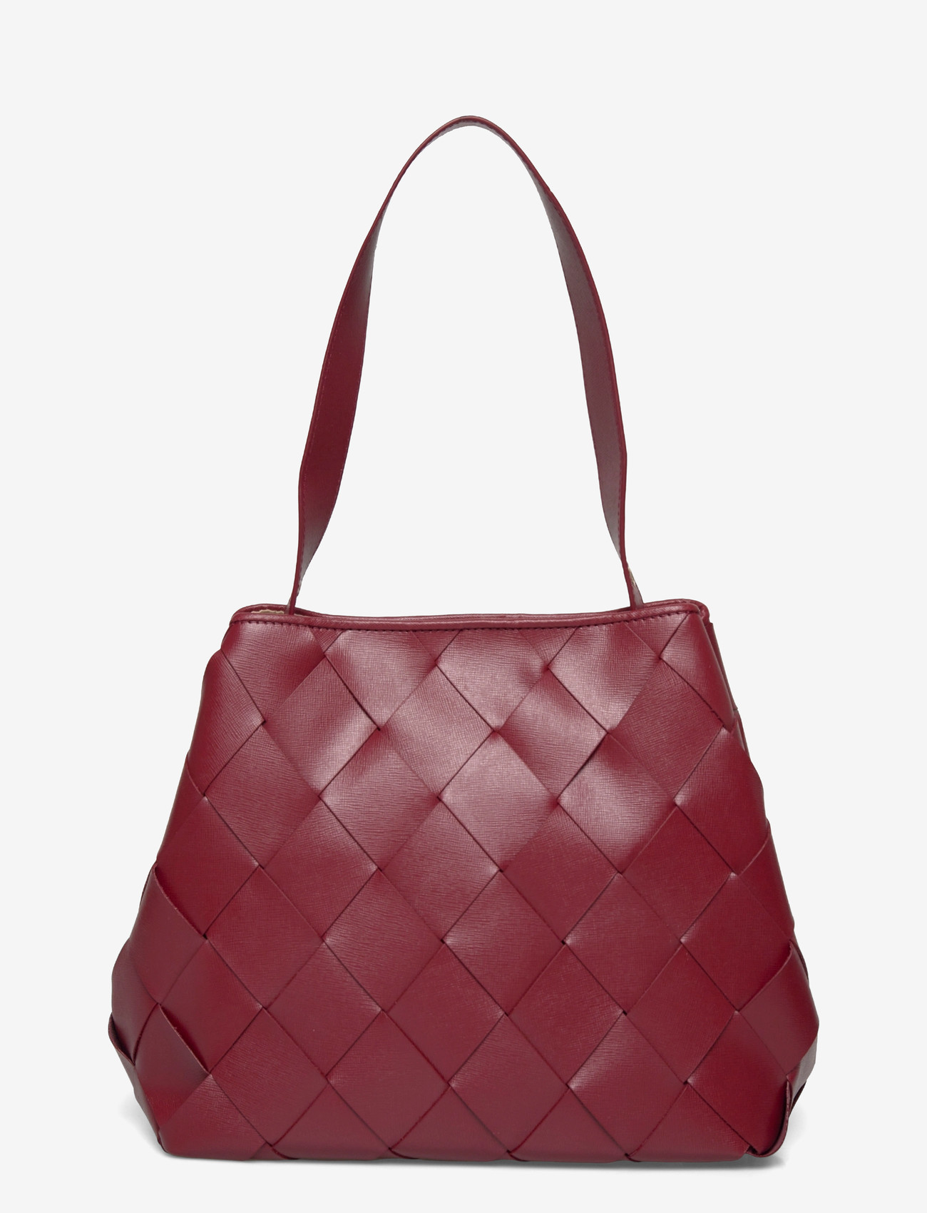 Nunoo - Chiara Braided Florence Maroon w. Gold - håndtasker - maroon - 1