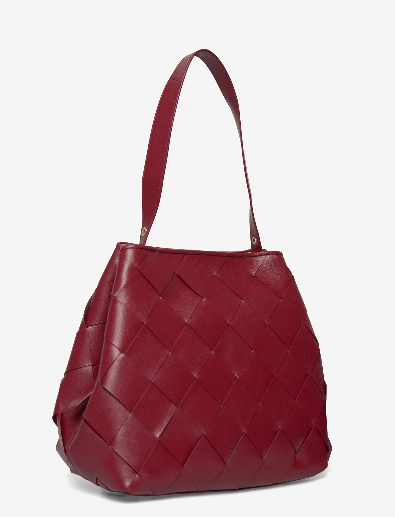 Nunoo - Chiara Braided Florence Maroon w. Gold - håndtasker - maroon - 2
