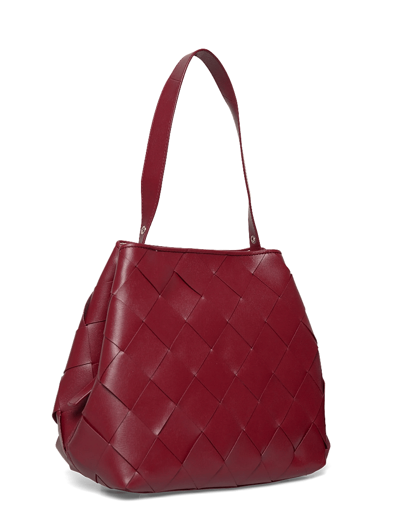 Nunoo - Chiara Braided Florence Maroon w. Gold - handtaschen - maroon - 2